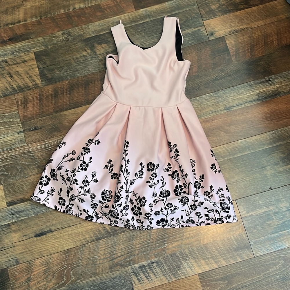 Pretty pink and black dress